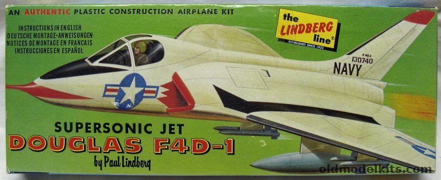 Lindberg 1/48 Douglas F4D-1 Skyray - (F4D1), 562-98 plastic model kit